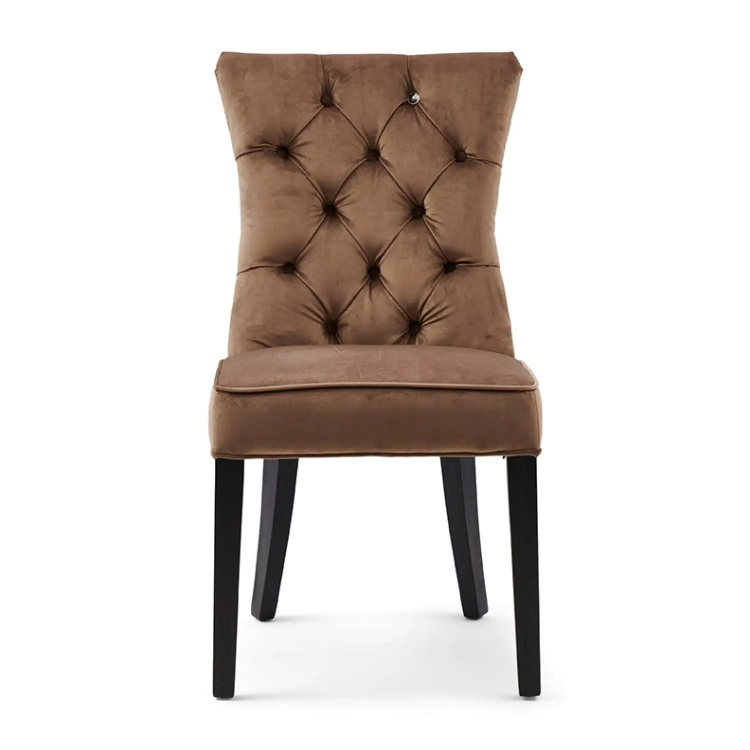 Balmoral Dining Chair, Velvet III, Golden Mink - Image 2