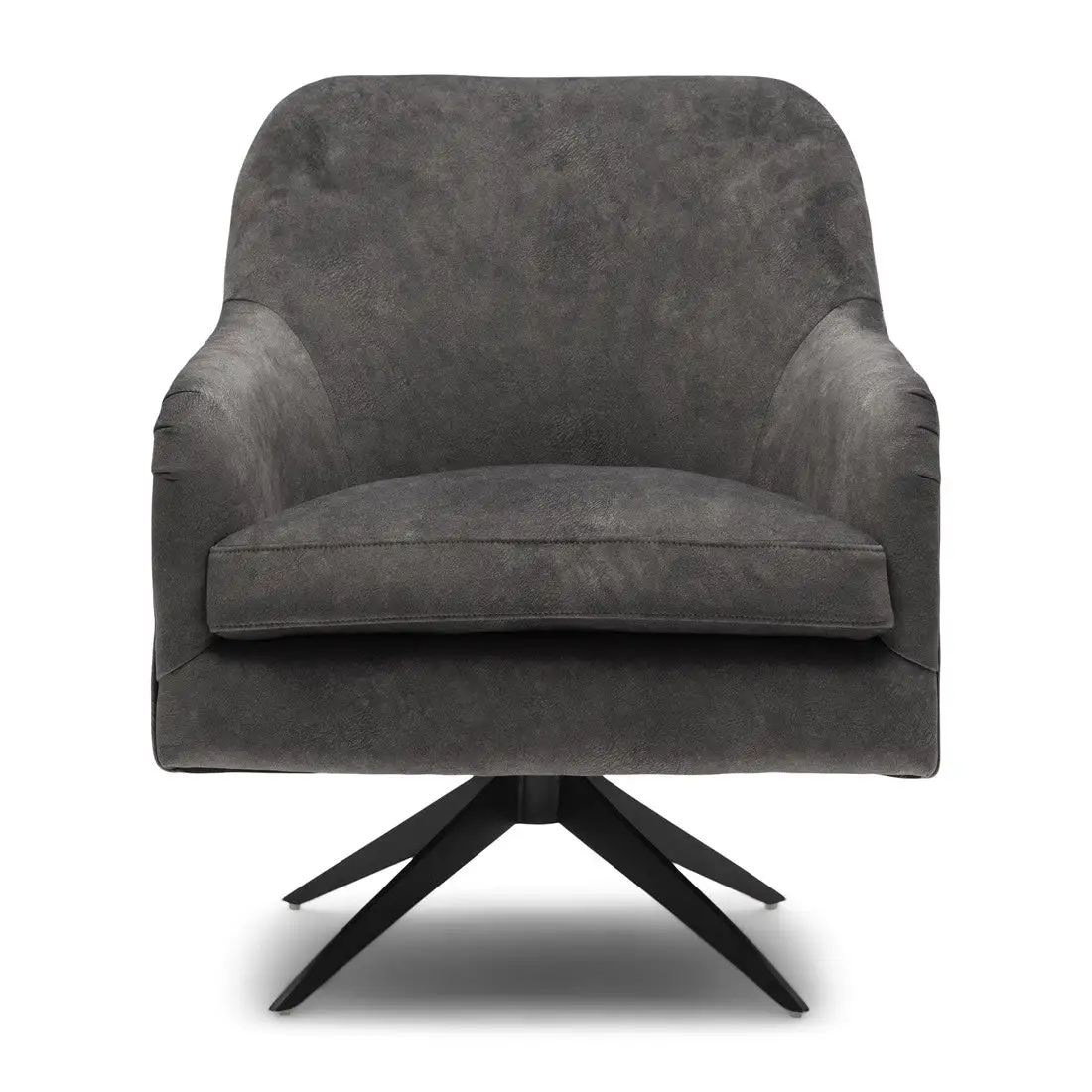 Fawcett Swivel Chair Black Leg, Berkshire, Elephant