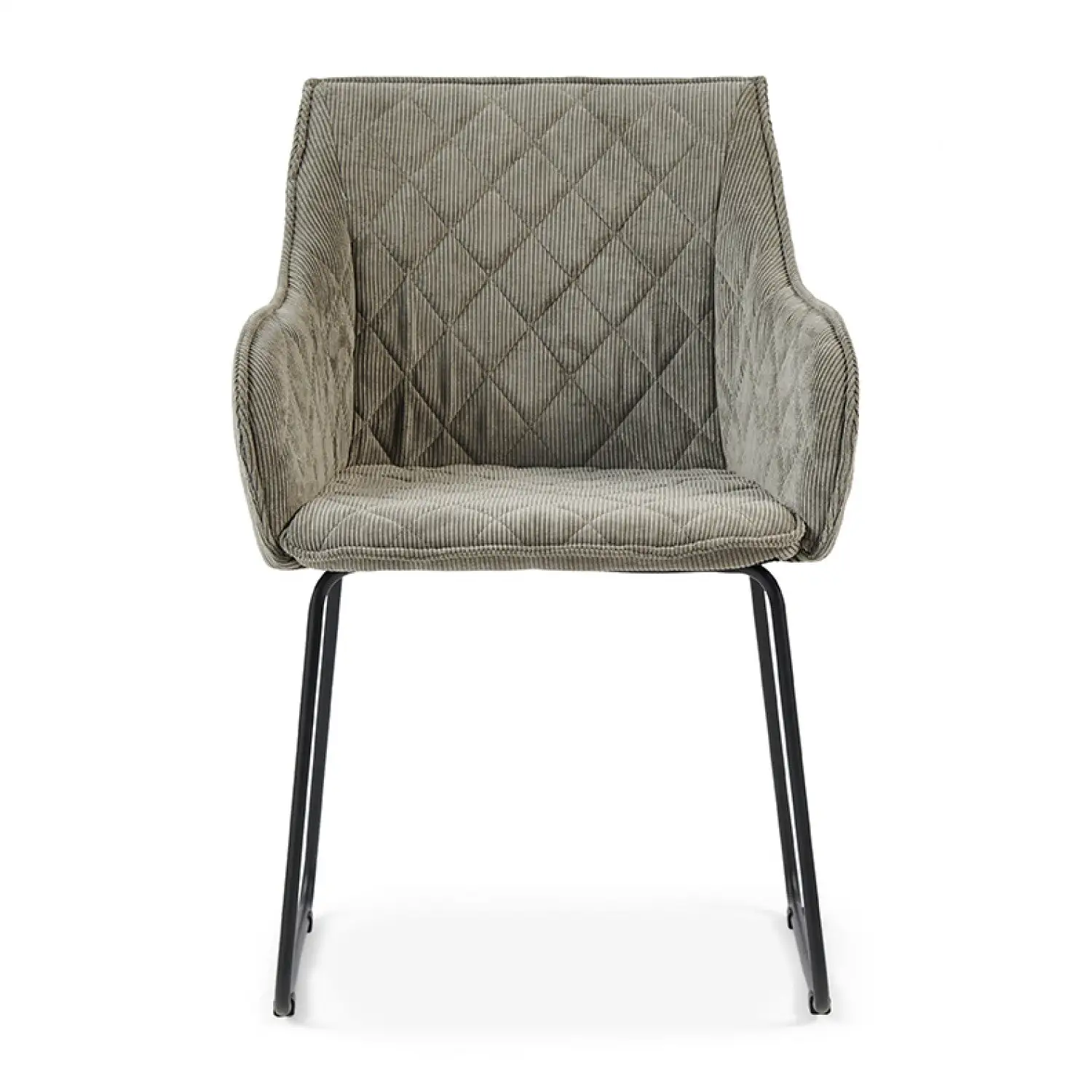 Frisco Drive Dining Armchair, Italian Rib, Mouse - Image 2