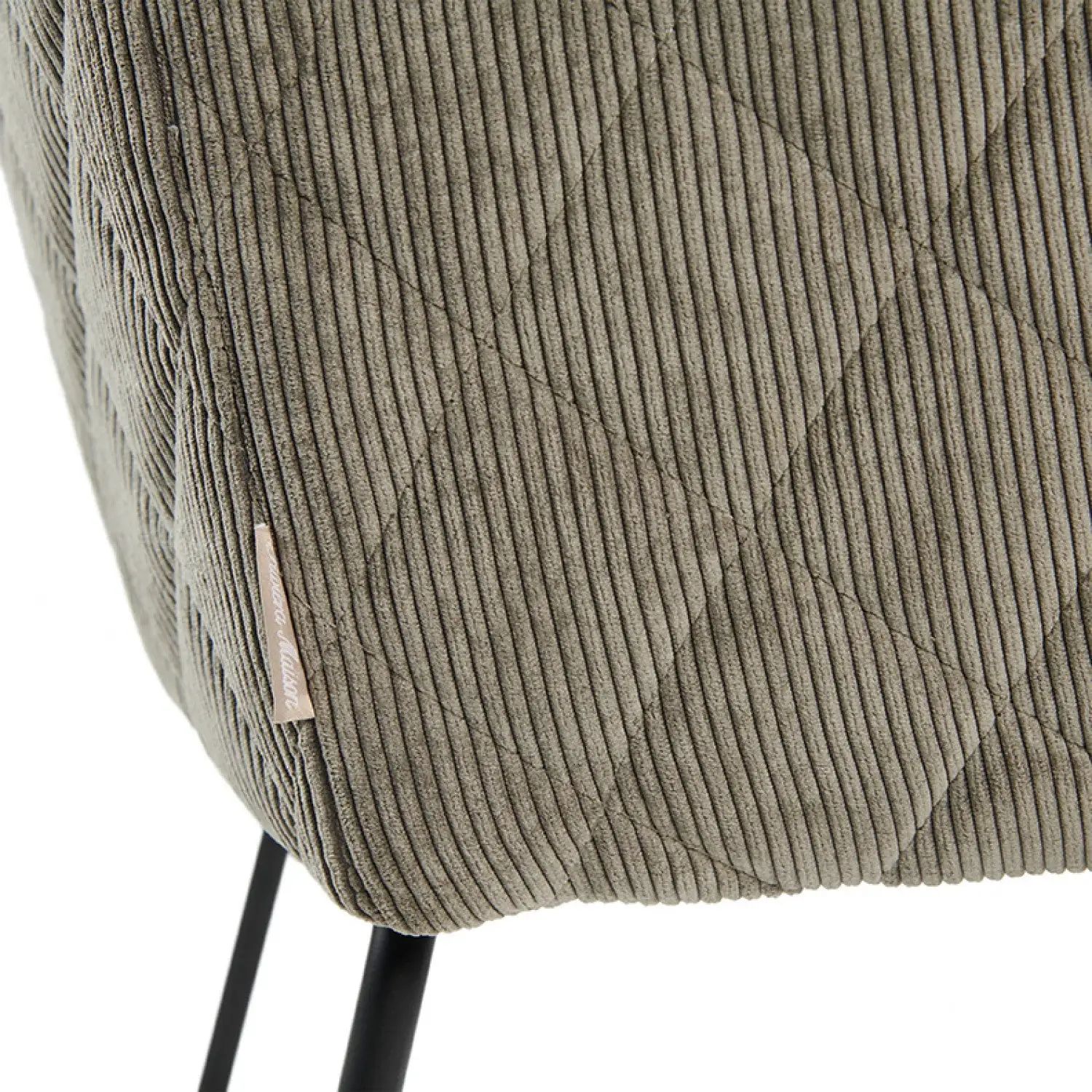 Frisco Drive Dining Armchair, Italian Rib, Mouse - Image 5