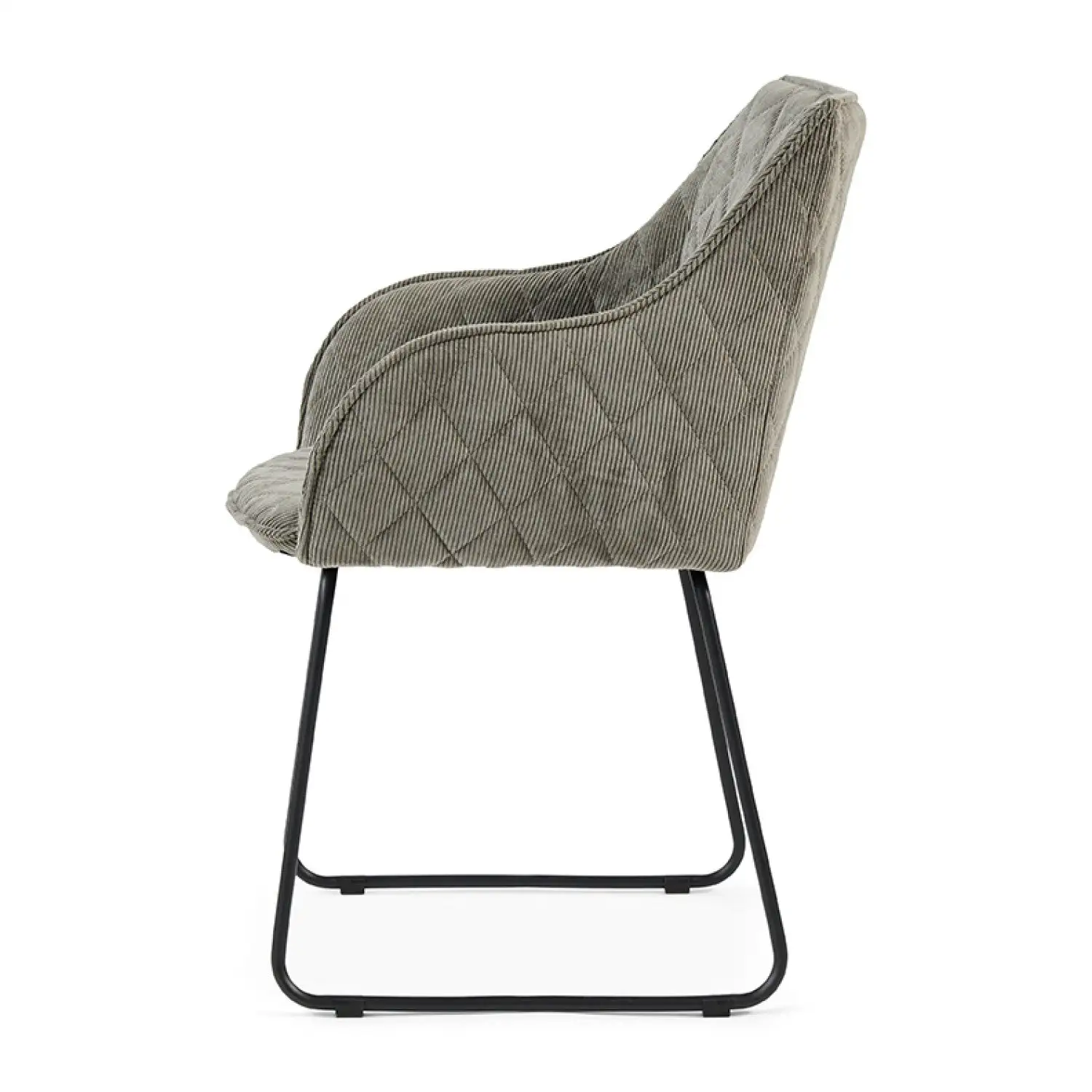 Frisco Drive Dining Armchair, Italian Rib, Mouse - Image 6