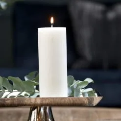 Riviera Maison Pillar Candle ECO Off-white 7x18