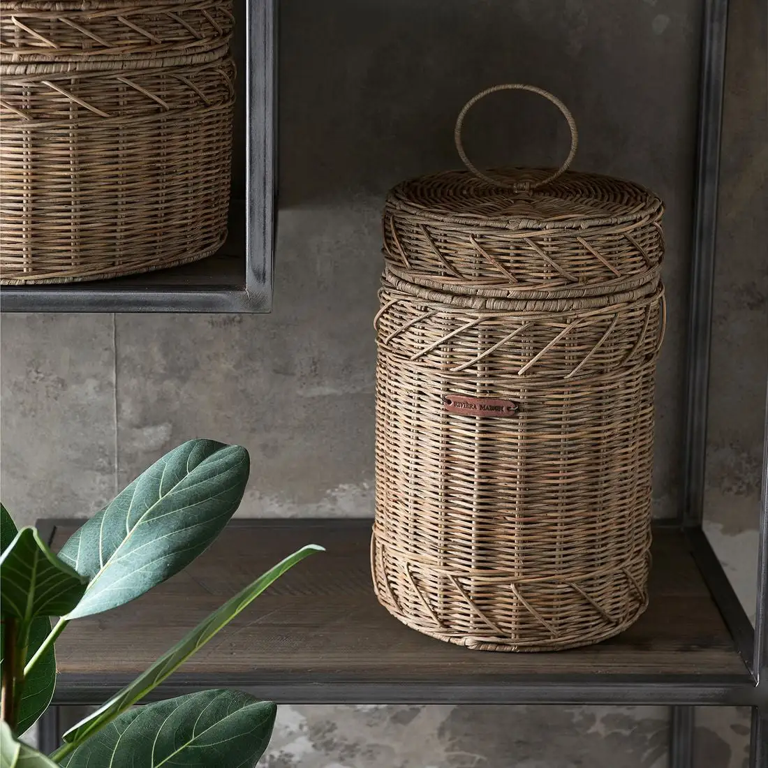 Riviera Maison Rustic Rattan Nusa Dua Basket High