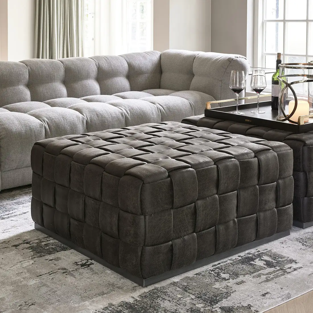 RM Room 48 Footstool XL, Pellini, Espresso - Image 3