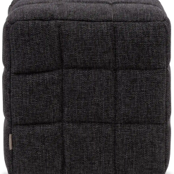RW Thames Mélane Weave Footstool (Carbon)