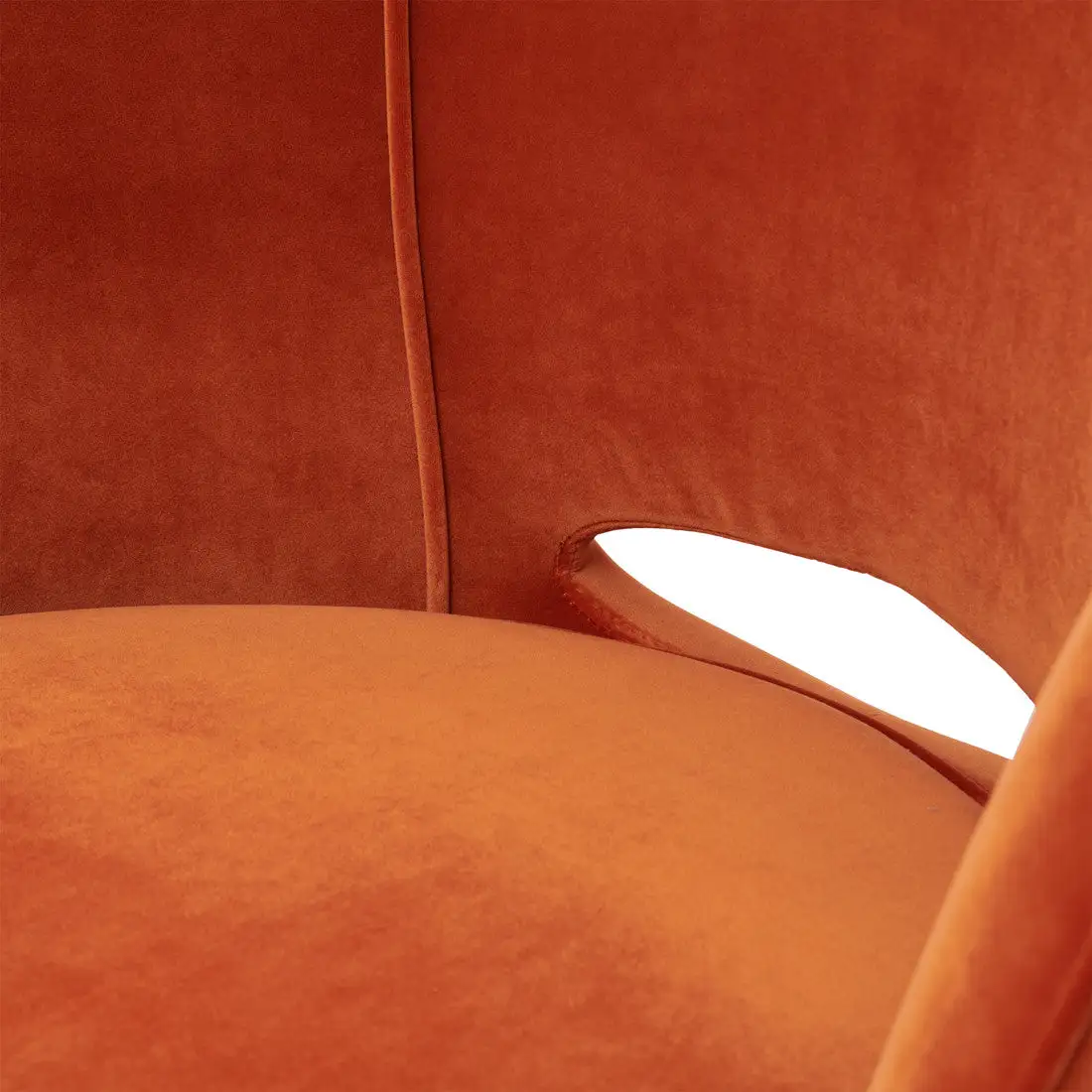 Taylor Lobby Armchair, Mohet, Orange - Image 5