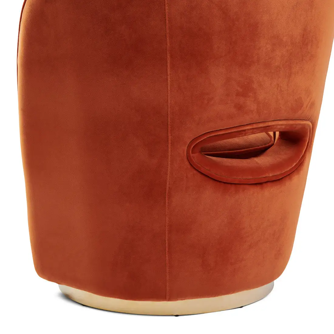 Taylor Lobby Armchair, Mohet, Orange - Image 7
