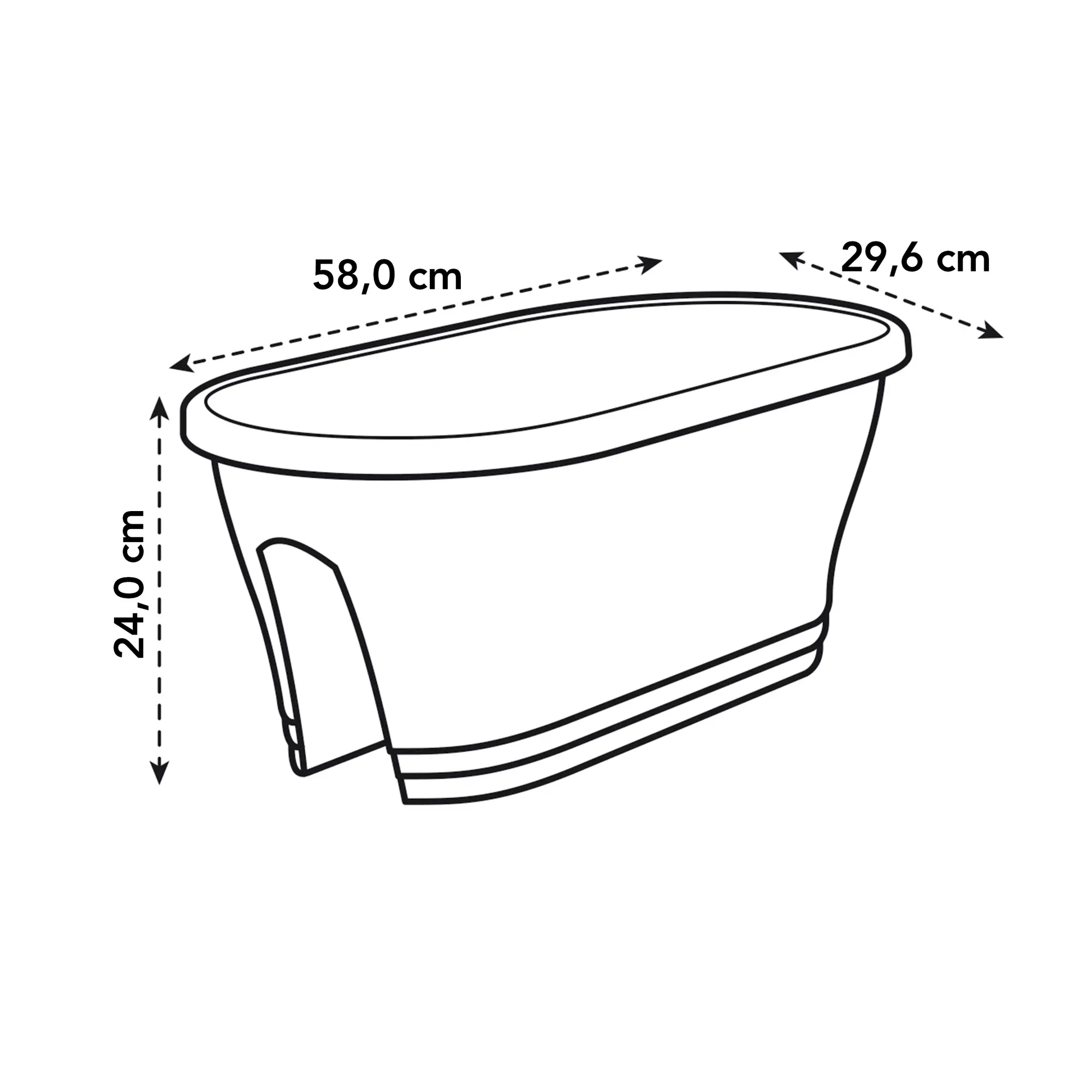 Elho Corsica Flower Bridge 60Cm (Taupe) - Image 5