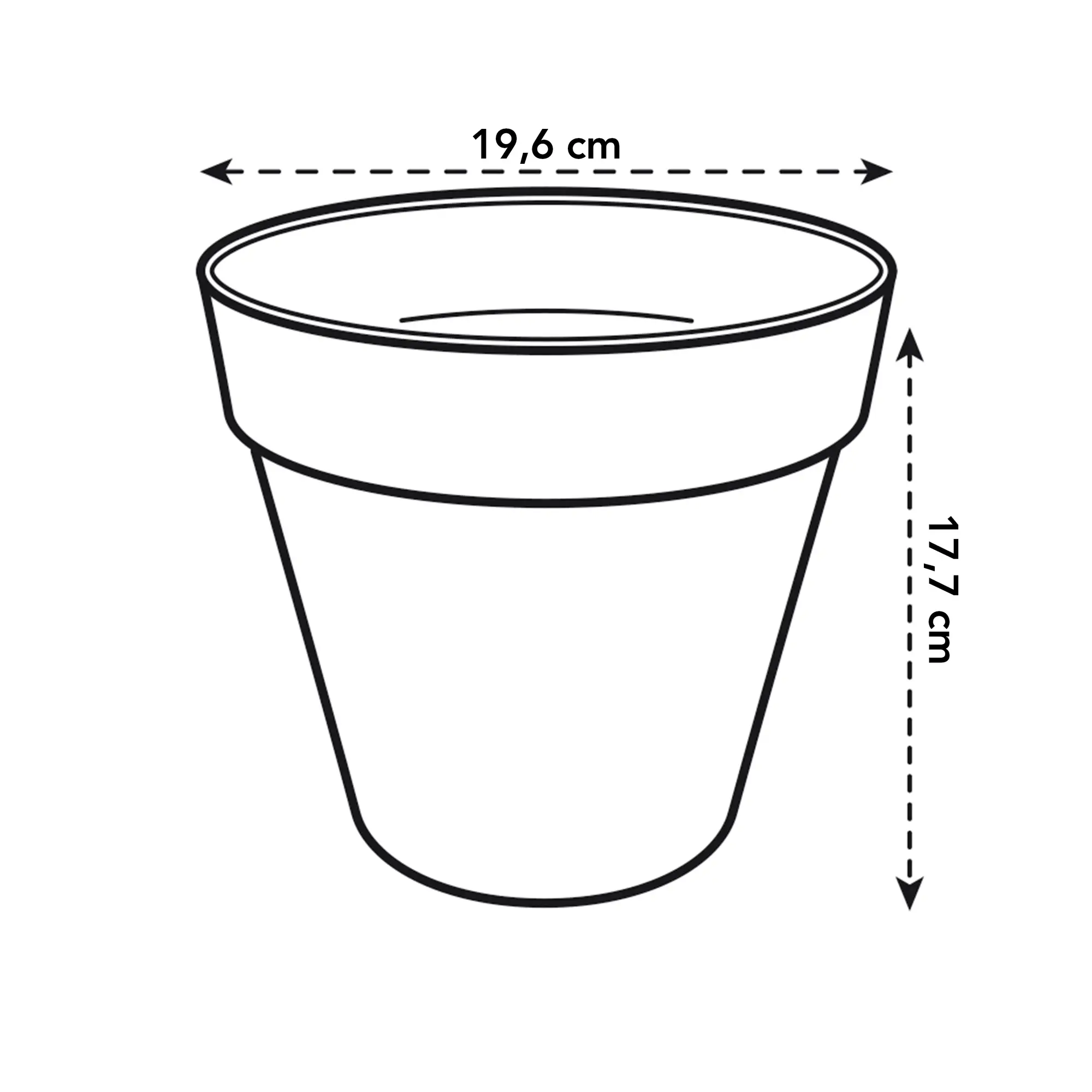 Elho Loft Urban Round 20 (Grey) - Image 6