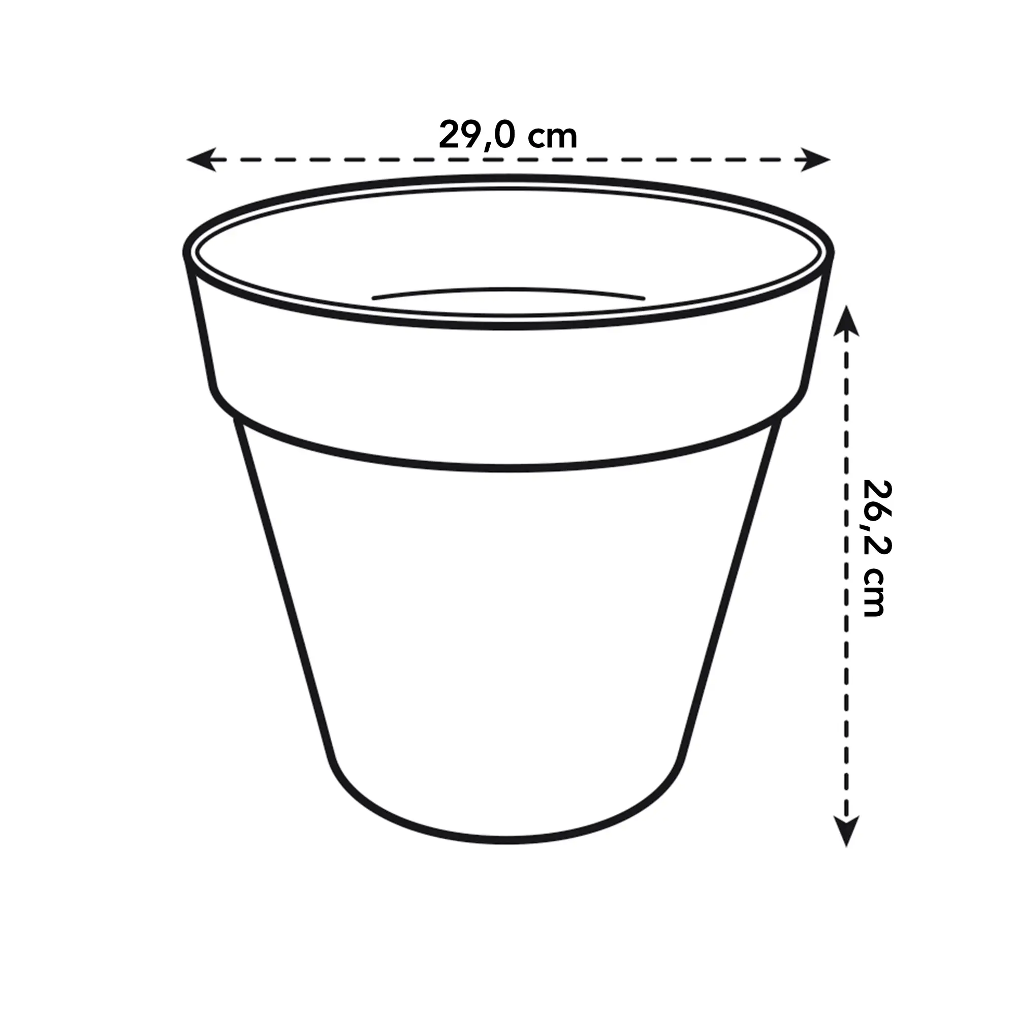 Elho Loft Urban Round 30 (Grey) - Image 6