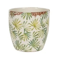 Grenada 20-01LA Indoor Round Palm Planter (Light Green) - 18cm Dia