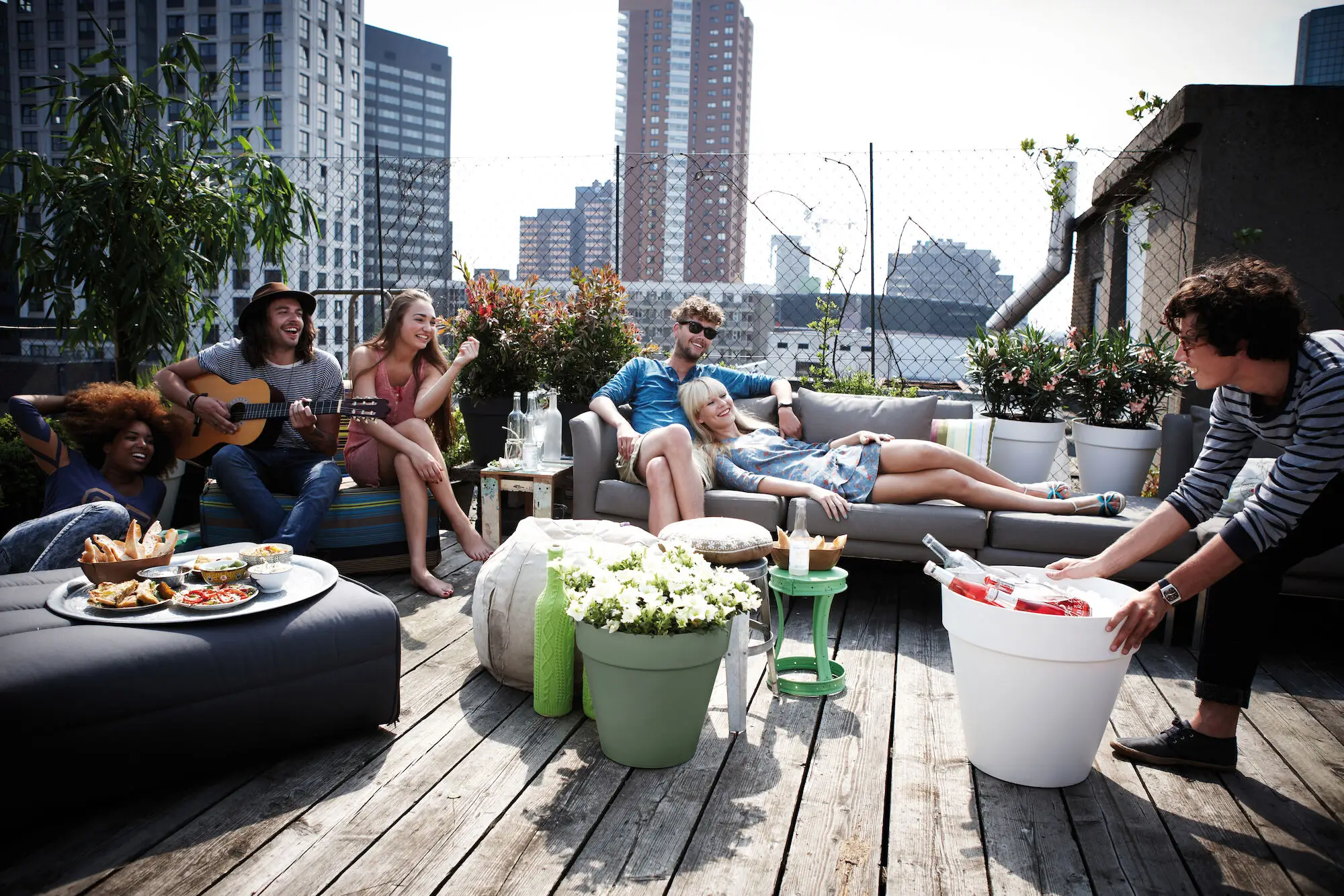 Elho Loft Urban Round Wheels 50 (Green) - Image 6