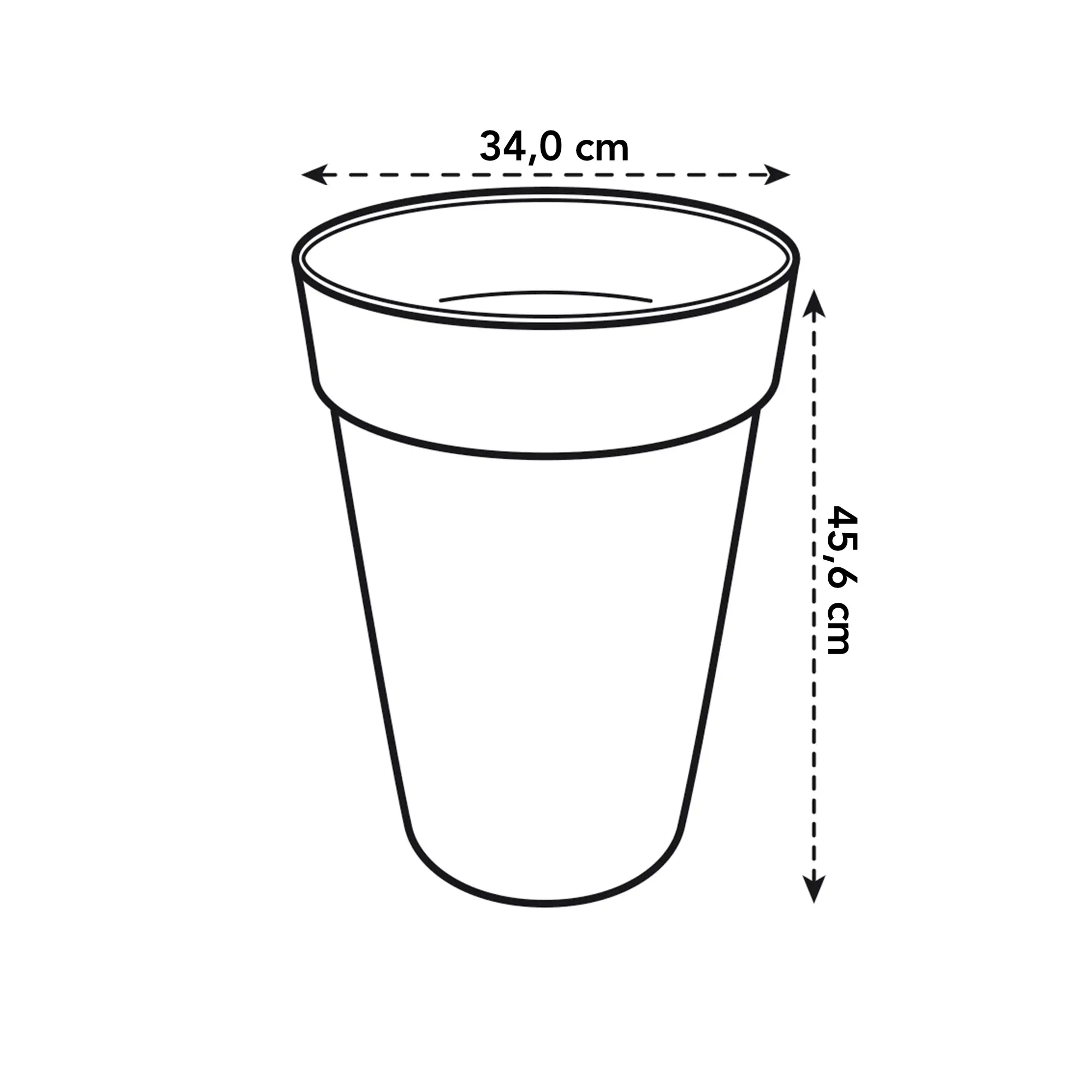 Elho Loft Urban Round High 35 (Red) - Image 6