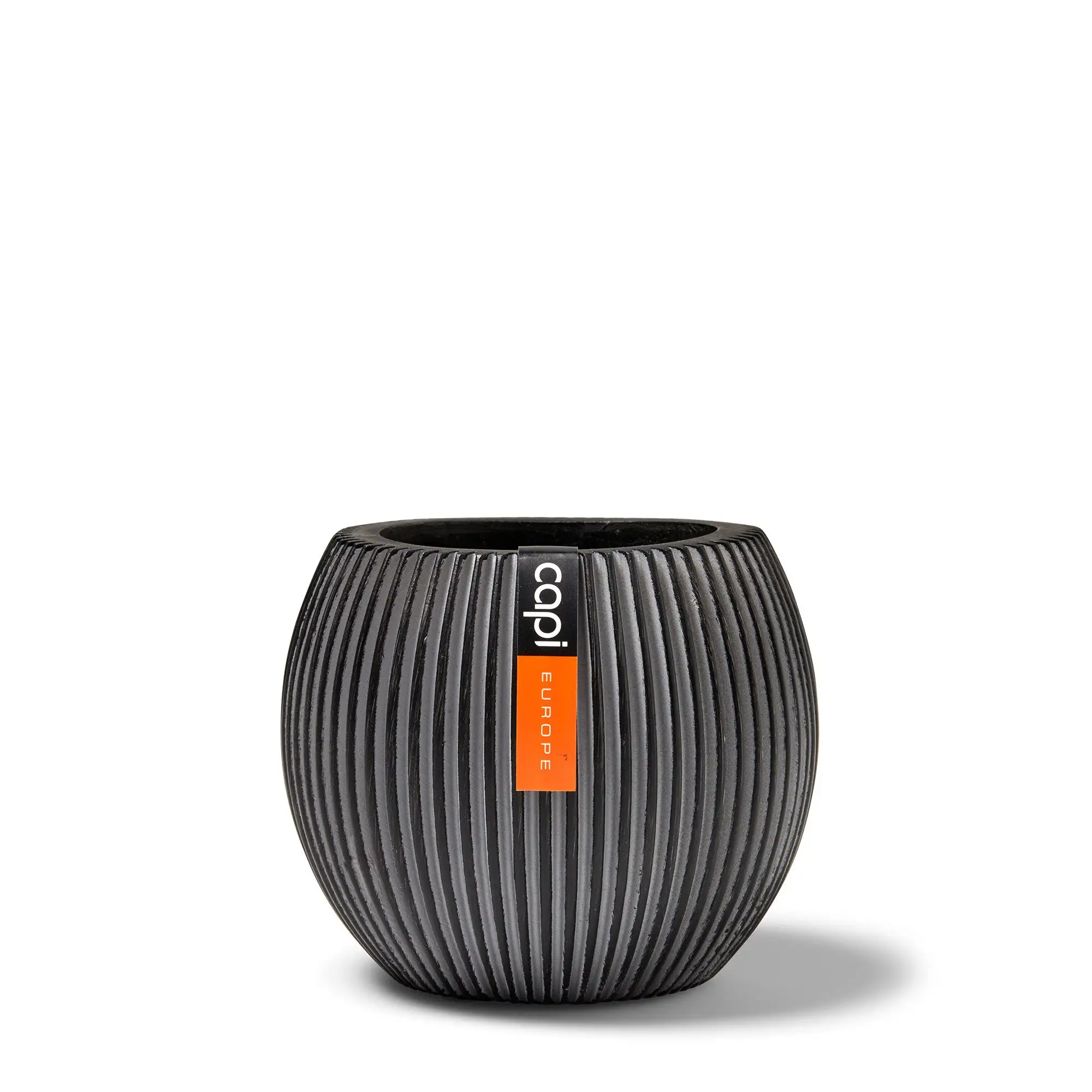 Indoor Nature Groove Ball Planter (Black) - 23cm Dia - Image 2