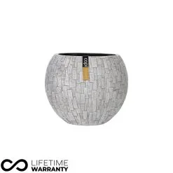 Nature & Stone Indoor Nature Stone Ball Planter (Ivory) - 17cm Dia