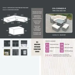 RW Protective Cover - Rising Table Corner Set (Black)