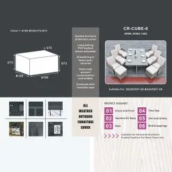 RW Protective Cover - 6 Seat Cube (Black)