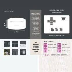 RW Protective Cover - 4 Seat Round Table Sets