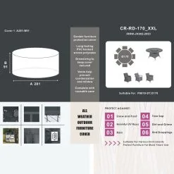 RW Protective Cover - 8 Seat Round Table Sets