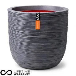 Nature Rib NL Nature Rib Egg Planter NL (Dark Grey) - 54cm Dia