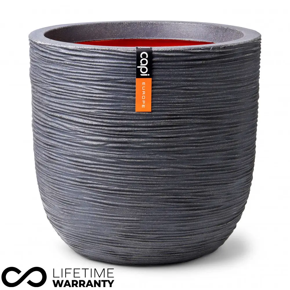 Nature Rib NL Nature Rib Egg Planter NL (Dark Grey) - 54cm Dia