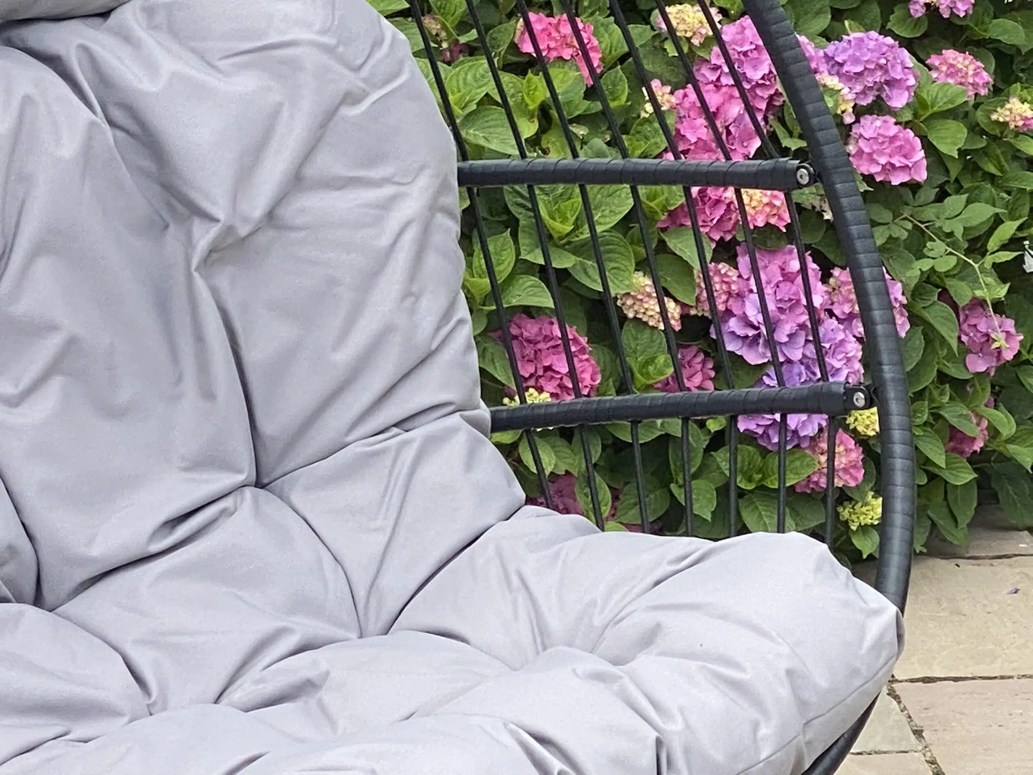 RW Foldable Double Swing Chair (Black) - Image 4