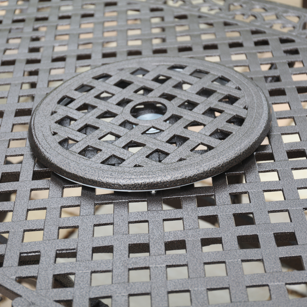 Toulouse - 6 Seater Oval Set With Lazy Susan (Bronze) - Image 5