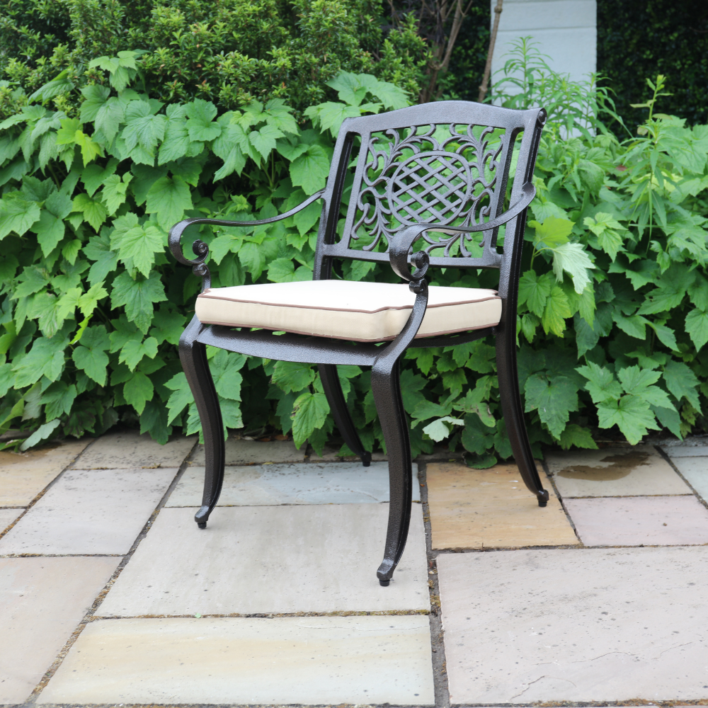 Toulouse - 6 Seater Oval Set With Lazy Susan (Bronze) - Image 6