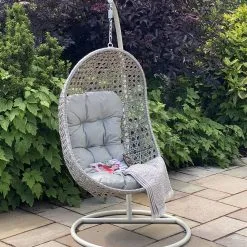 Barcelona - Single Pod Hanging Chair (Grey)