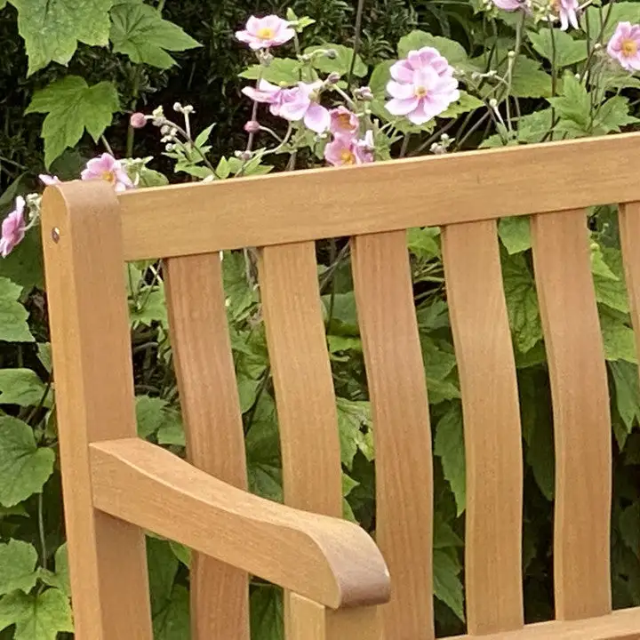 Castlerock - FSC Eucalyptus Grandis Garden Bench (Brown) - Image 3