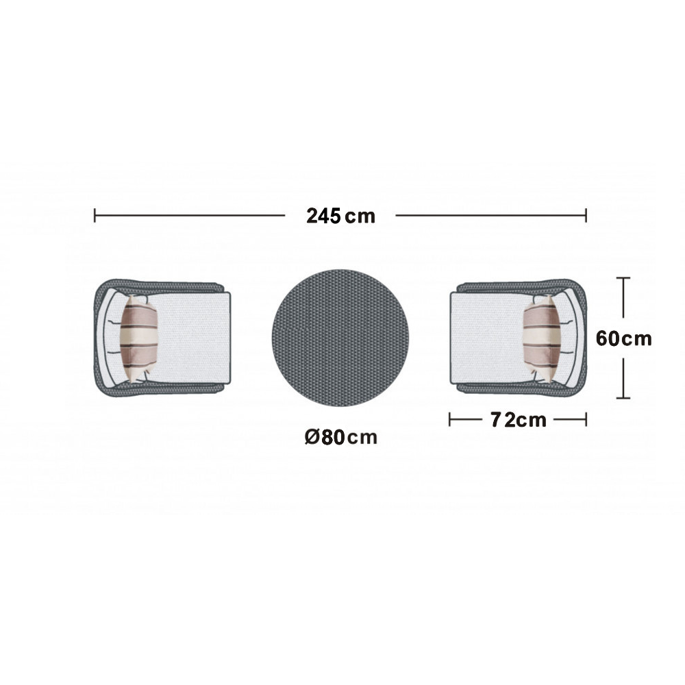 Boston - Bistro Set (Dark Grey) - Image 8