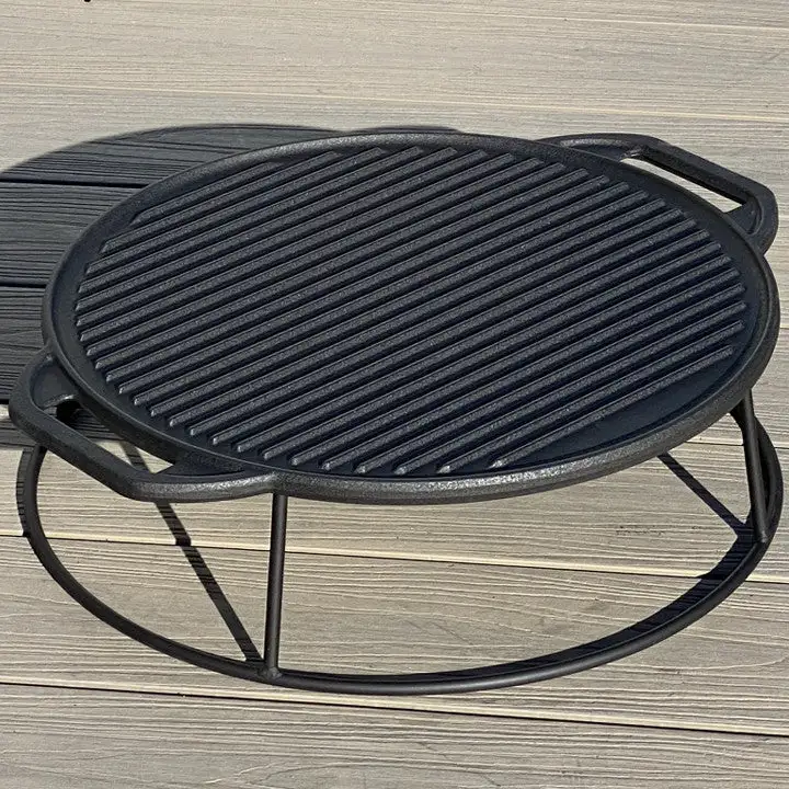 RW Griddle/BBQ To Suit MJT-860 4 Seat Firepit Set (Black) - Image 2