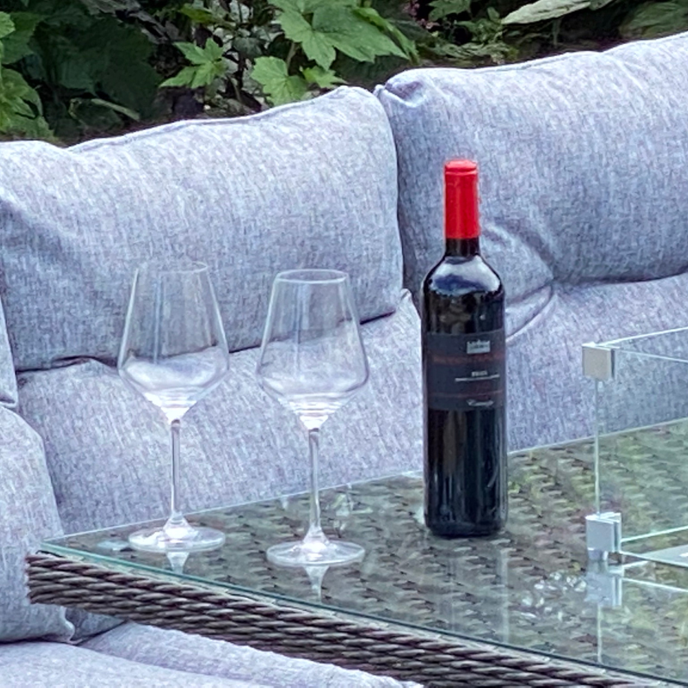 Boston - Casual Dining Set With Firepit (Dark Grey) - Image 3