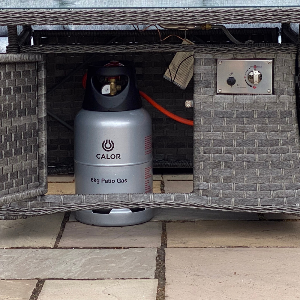 Boston - Casual Dining Set With Firepit (Dark Grey) - Image 5