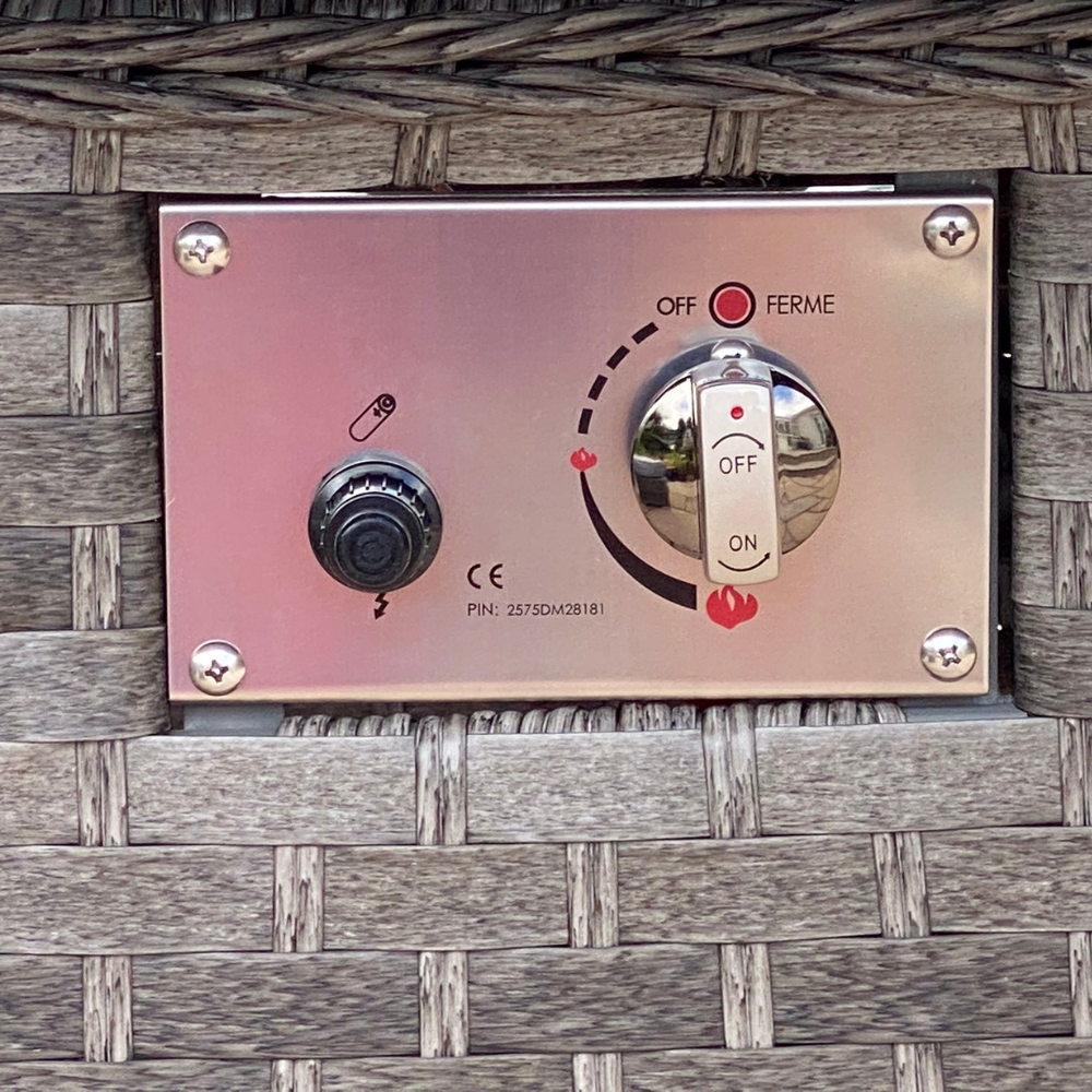 Boston - Casual Dining Set With Firepit (Dark Grey) - Image 6