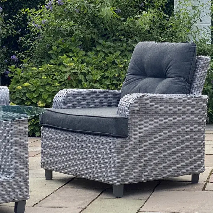 Venice - Oval Glass Coffee Set (Light Grey) - Image 5