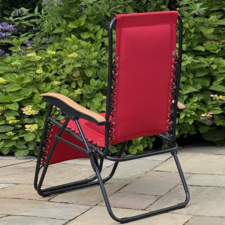 Red Deluxe Zero Gravity Relaxer Chair - Image 8