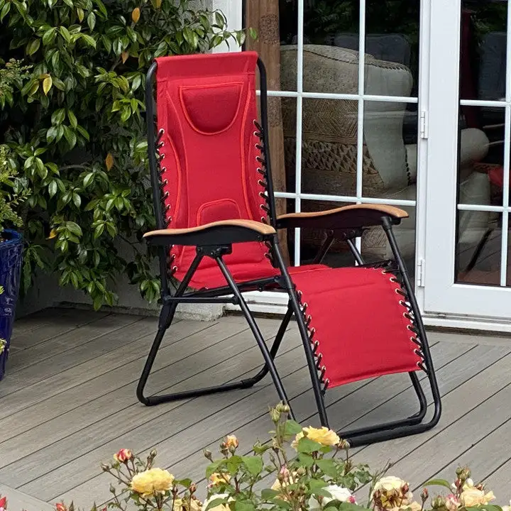 Red Deluxe Zero Gravity Relaxer Chair - Image 9