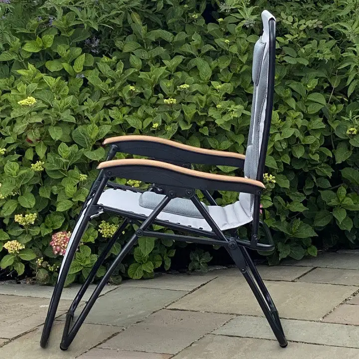 Light Grey Deluxe Zero Gravity Relaxer Chair - Image 8