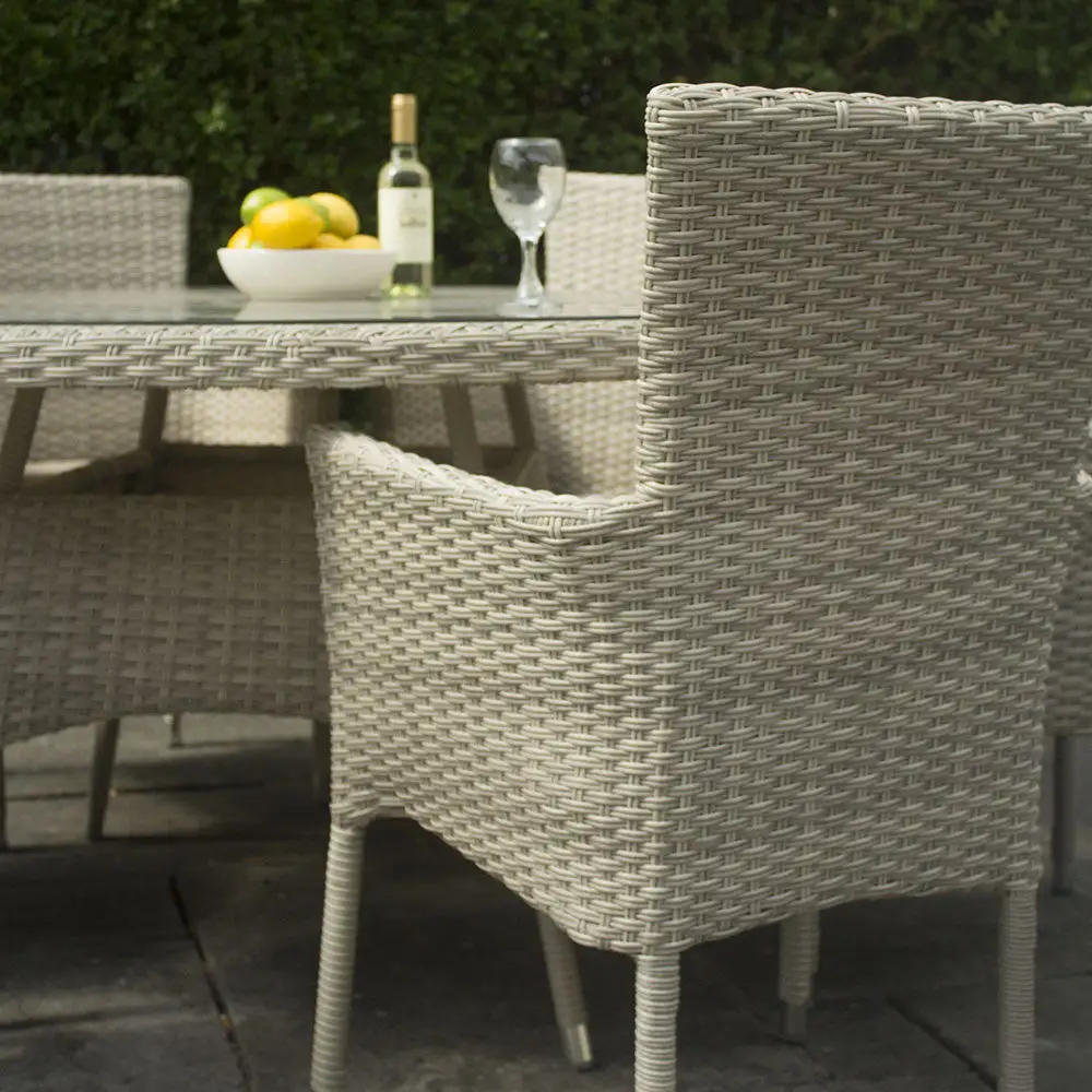 Miami - 4 Seater Round Stacking Set (Cream) - Image 4