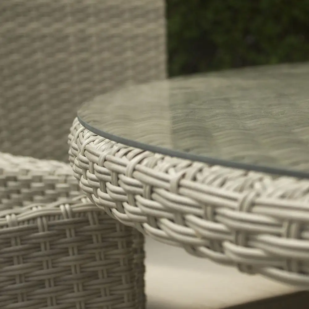 Miami - 4 Seater Round Stacking Set (Cream) - Image 5