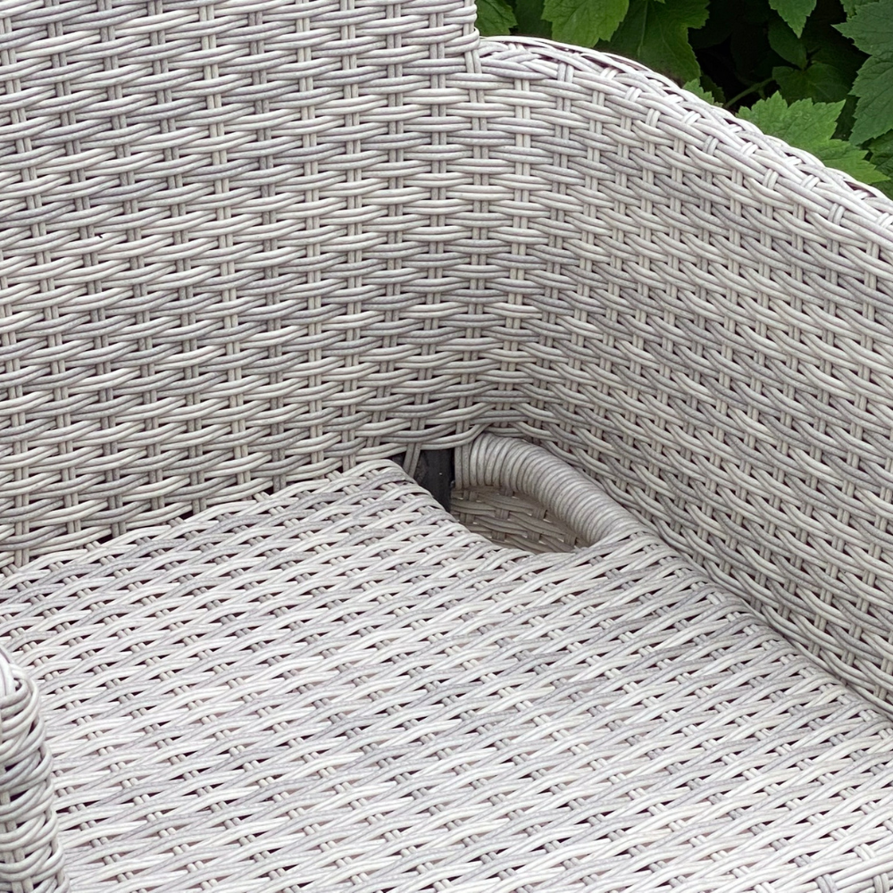 Miami - 4 Seater Round Stacking Set (Cream) - Image 7