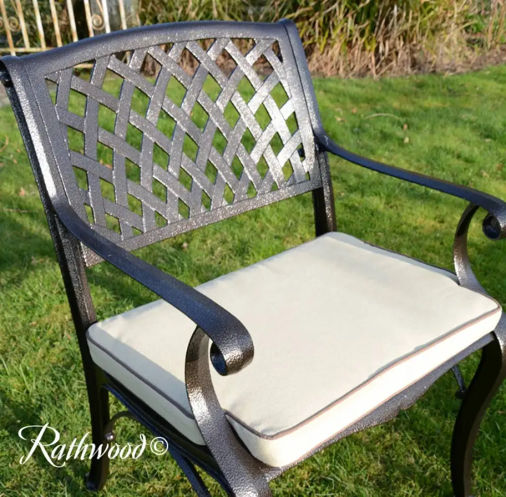 Fitzhenry - 8 Seat Set With Oval Table (Hammered Bronze) - Image 5