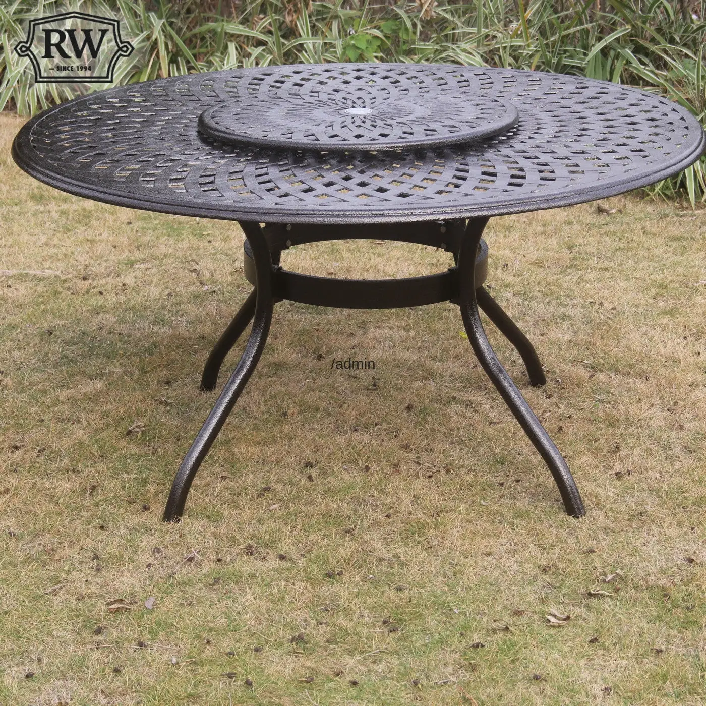 Fitzhenry - 6 Seat Set With 150cm Round Table & 'Lazy Susan' (Bronze) - Image 3
