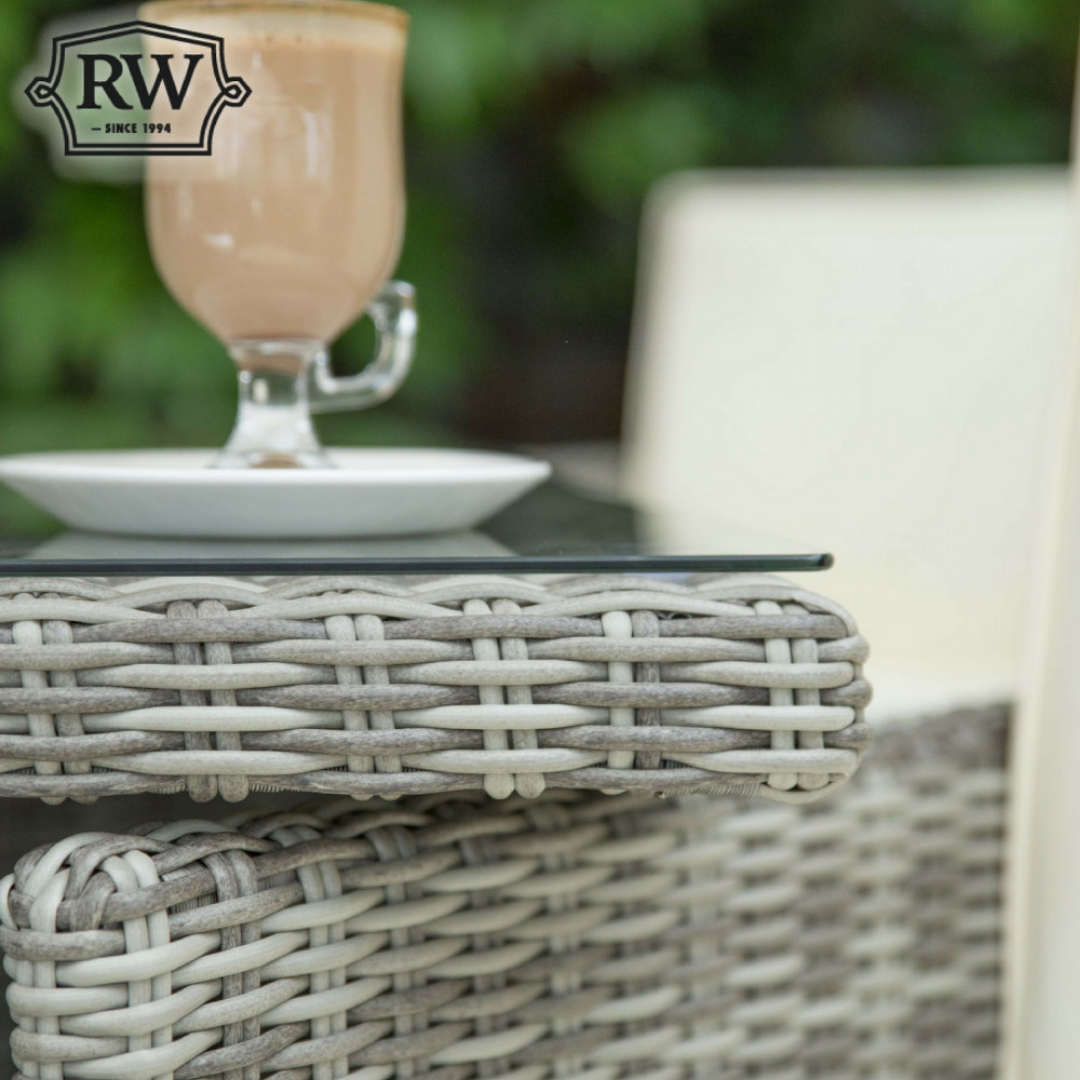 Oxford - 4 Seater Cube Set With Square Table (Light Grey) - Image 3