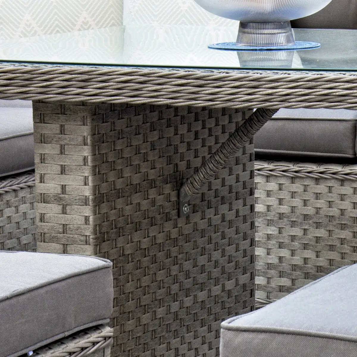 Bali - Corner Sofa Set With Rectangular Table (Grey) - Image 10