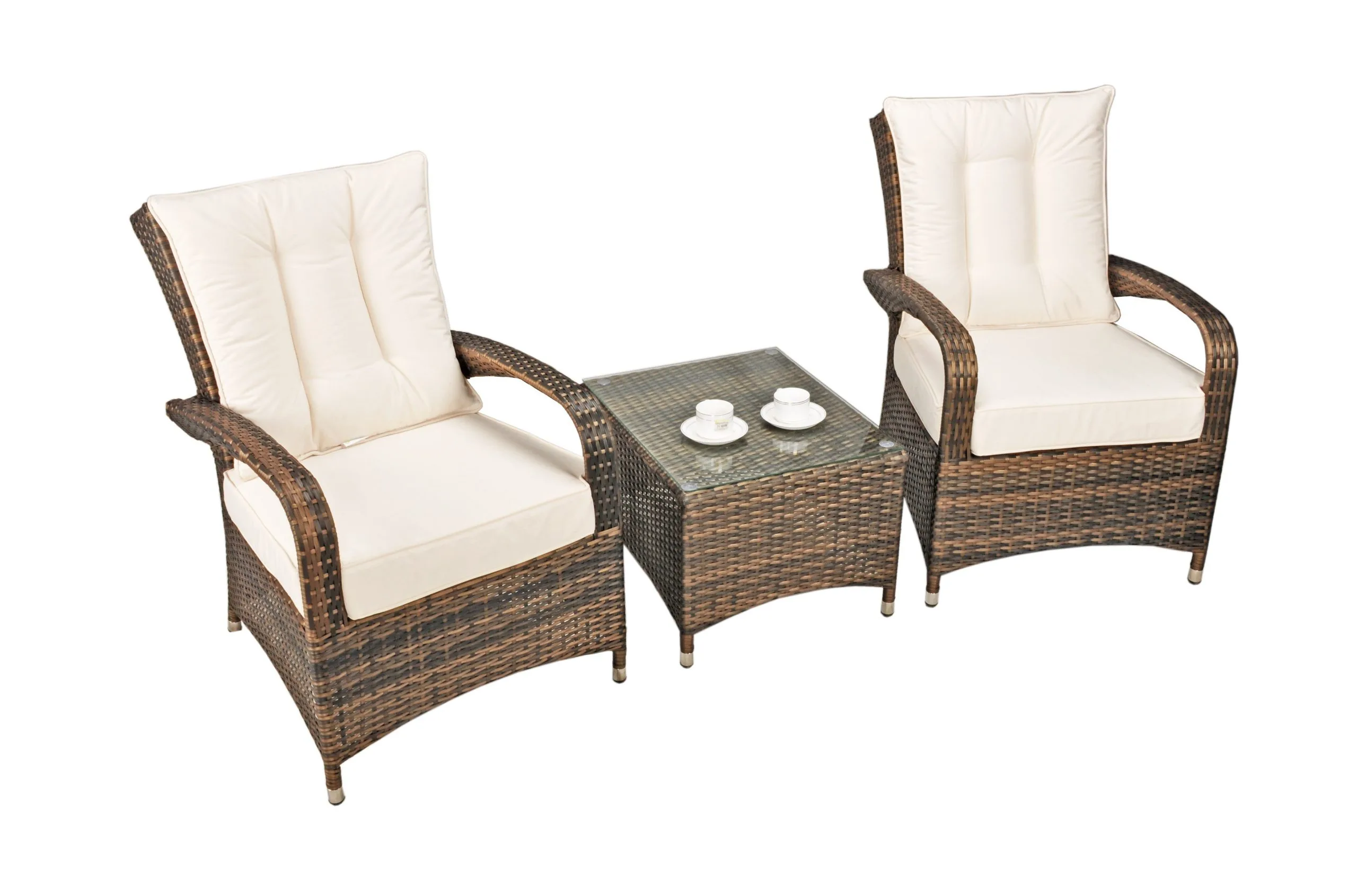 Ottawa - 2 Seat Bistro Set With Square Table (Dark Brown) - Image 2