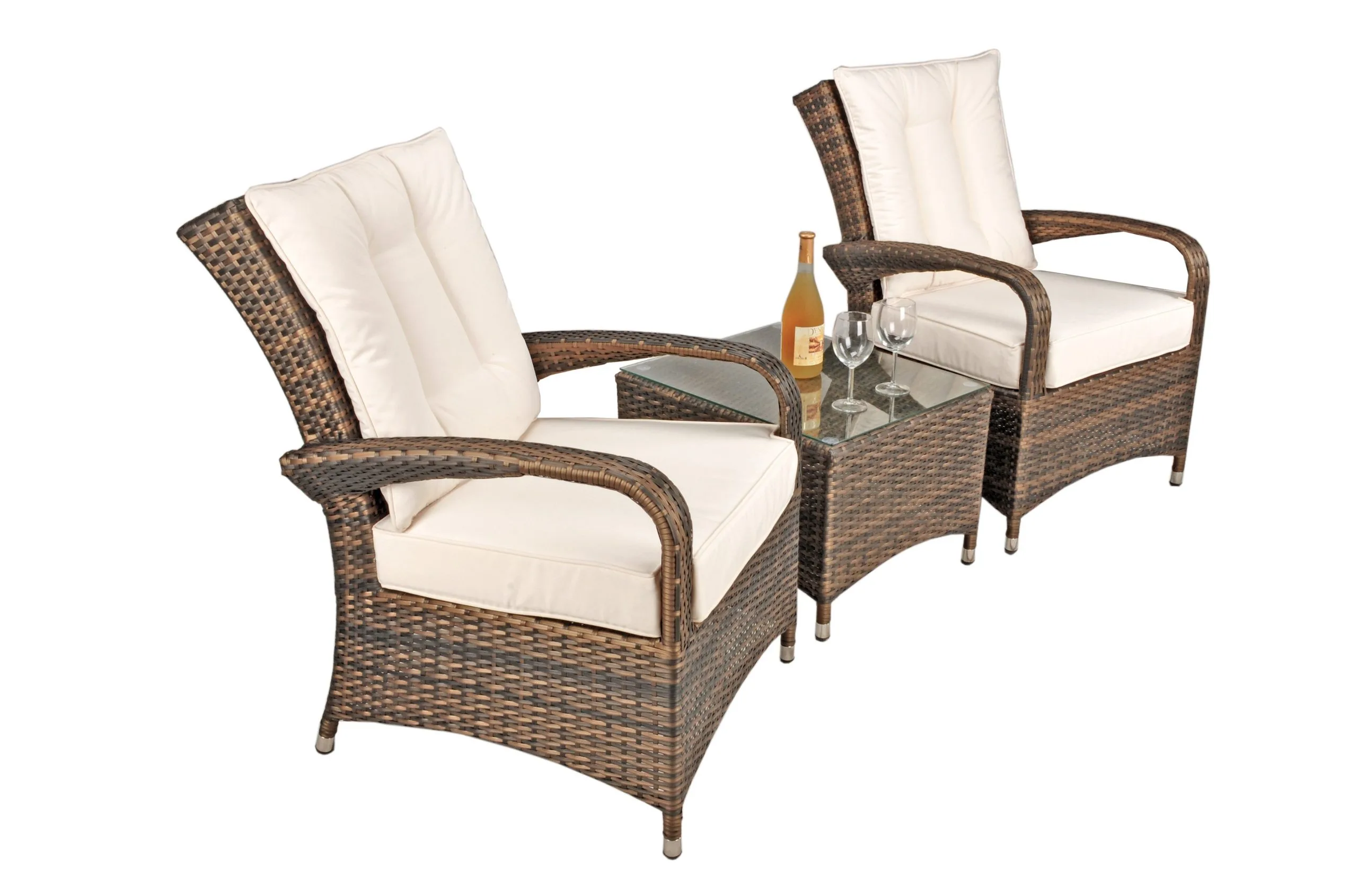 Ottawa - 2 Seat Bistro Set With Square Table (Dark Brown) - Image 3