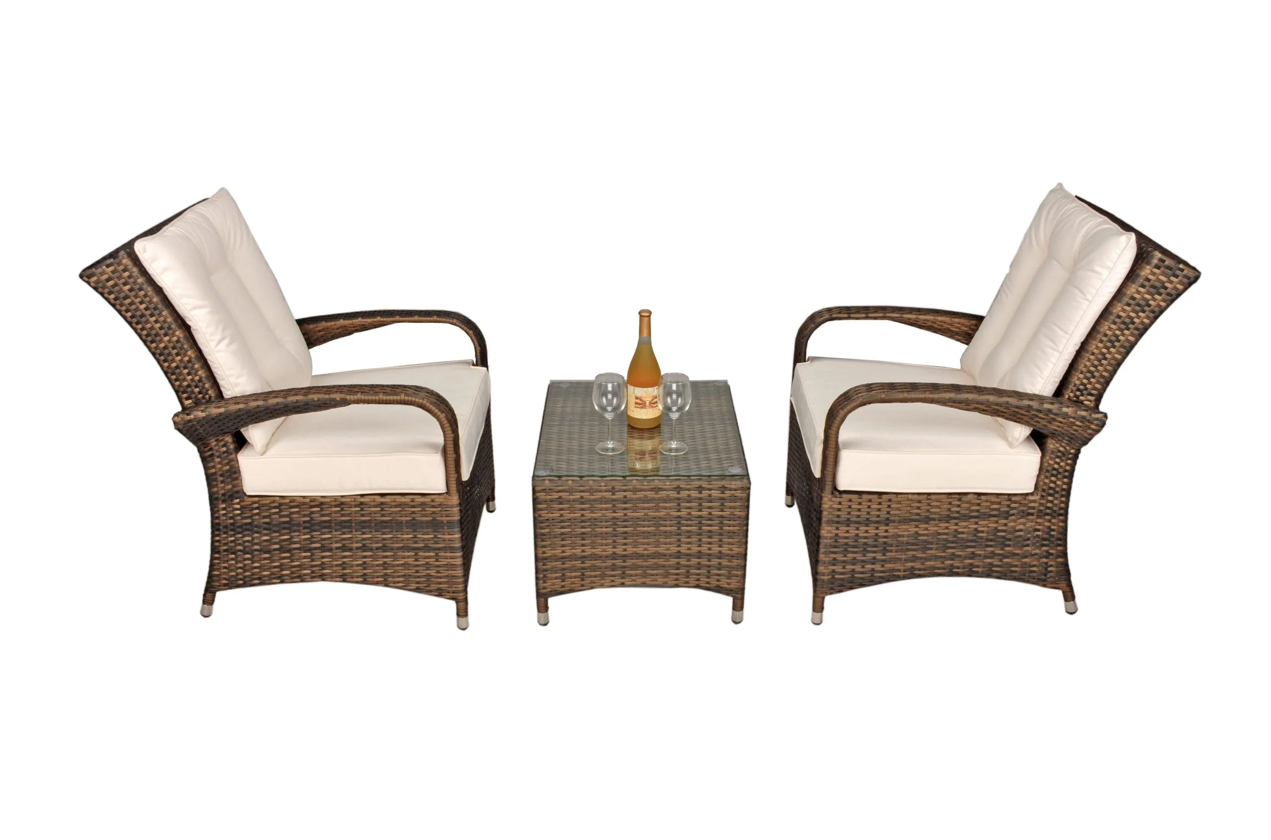 Ottawa - 2 Seat Bistro Set With Square Table (Dark Brown) - Image 5