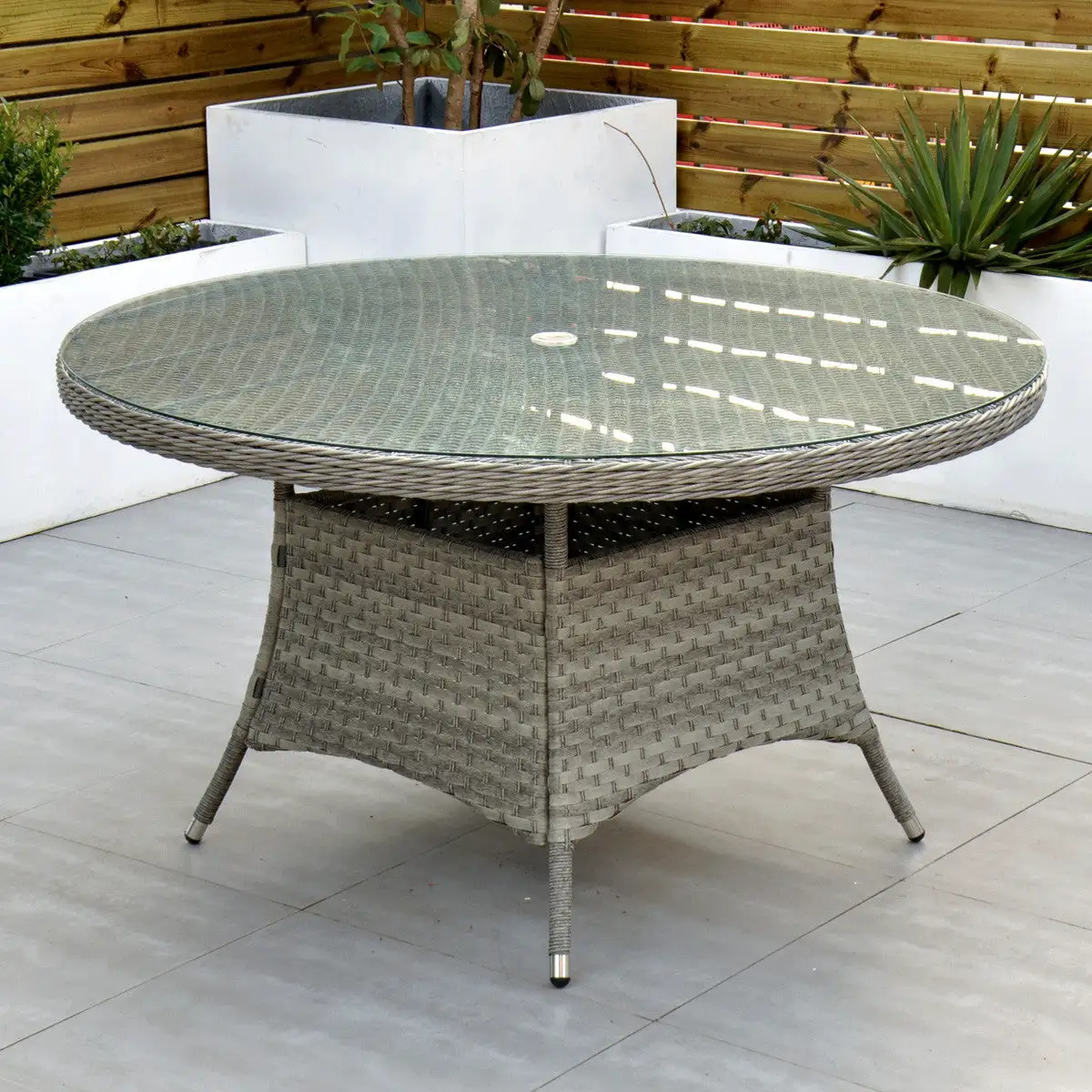 Bali - 6 Seat Set With 135cm Round Table (Grey) - Image 10